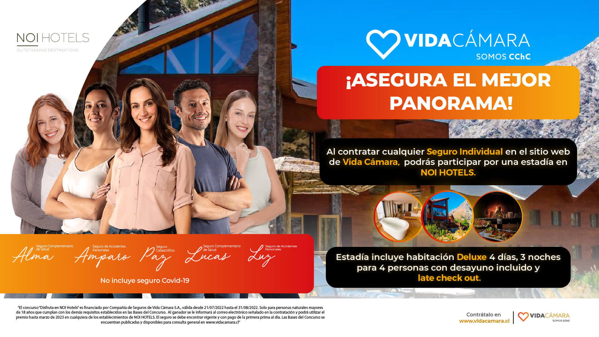 Concurso "Disfruta en NOI Hotels" Seguro Individual Vida Cámara